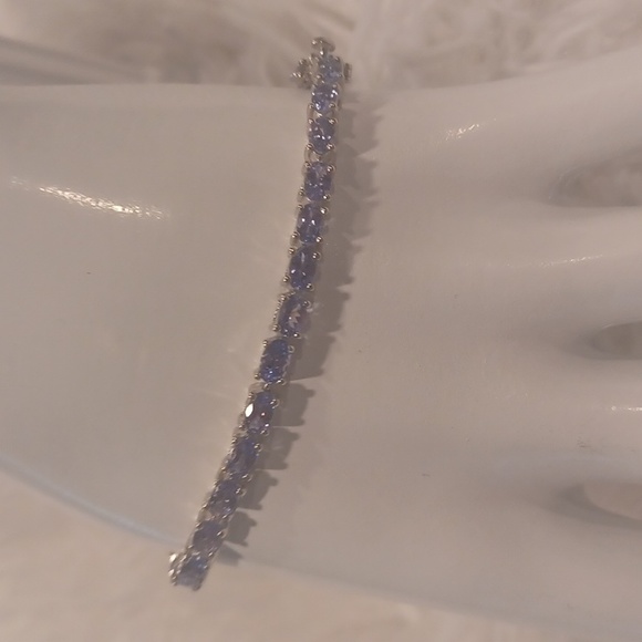 Colleen Lopez Tanzanite Tennis Bracelet NEW - Picture 3 of 11